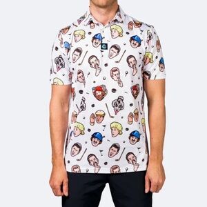 BIRDIE BOSS Happy Gilmore Polo Shirt Size L Adam Sandler Shooter McGavin Golf